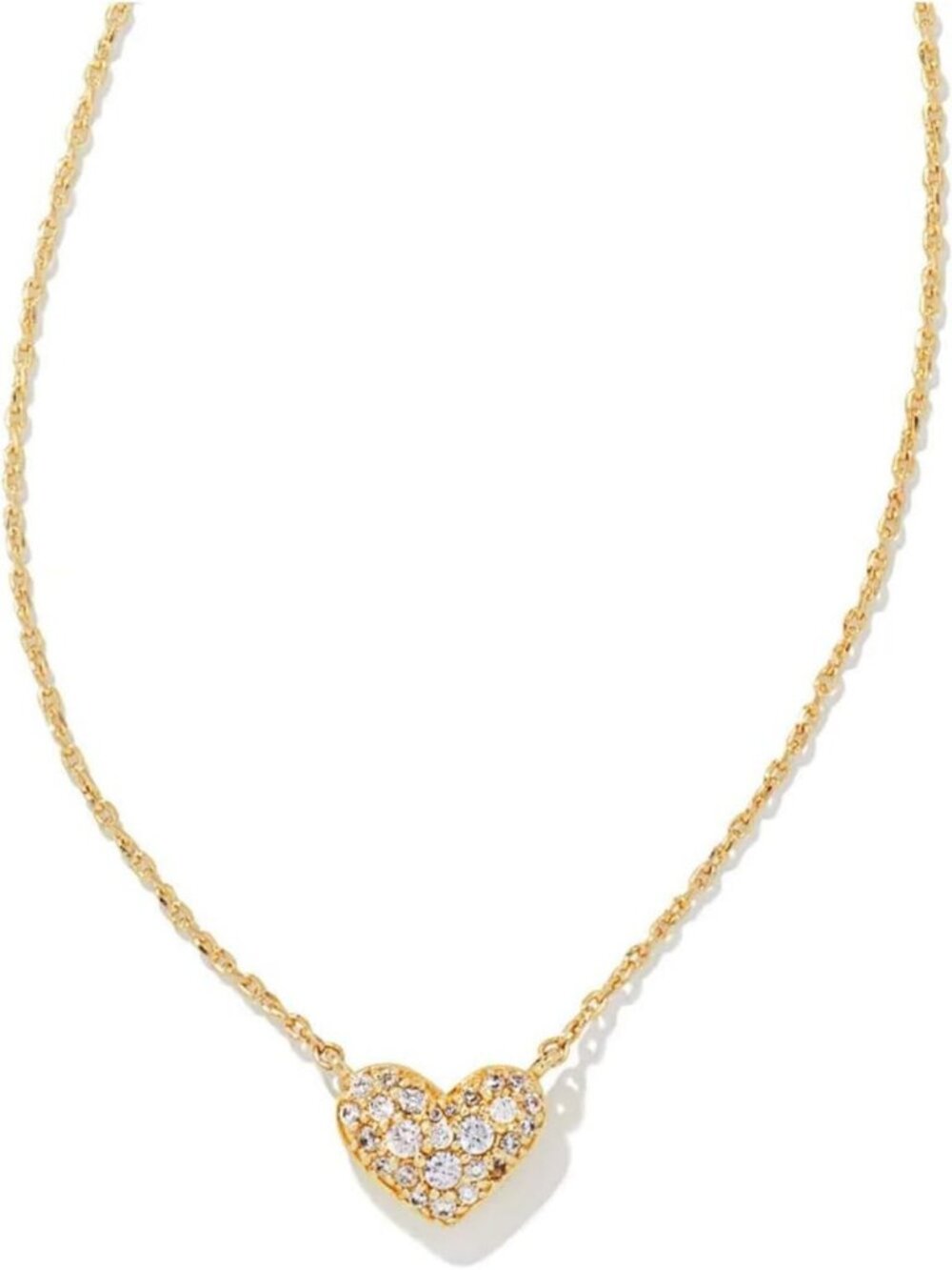 Elegant Pave Crystal Heart Necklace | Fashion Jewelry for Women | Gift-Ready
